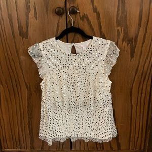 Lauren Conrad LC cream sequin Set Size Small